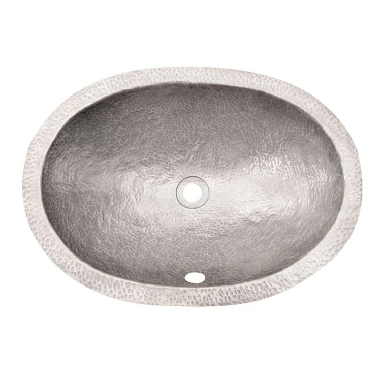 Lavatory Sink Forster Oval 21 Inch Oval Hammered Pewter - Frankwebs