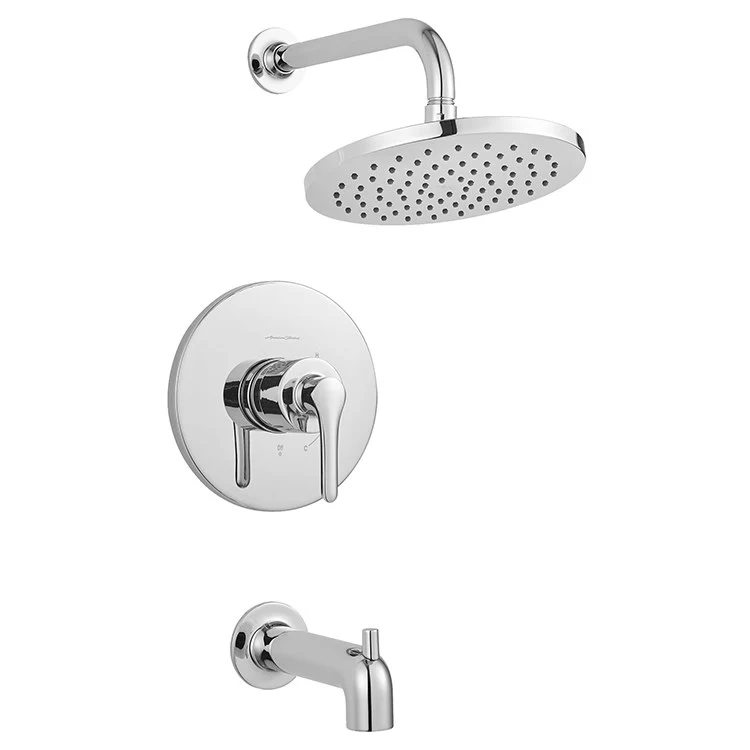 Studio S Pressure Balance Tub/Shower Valve Trim with Cartridge and Water-Saving Shower Head - Frankwebs