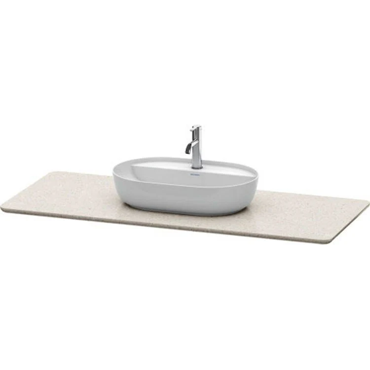 Lavatory Console Luv Quartz Stone Gray Structure Single Basin 54-5/8 x 23-3/8 Inch - Frankwebs