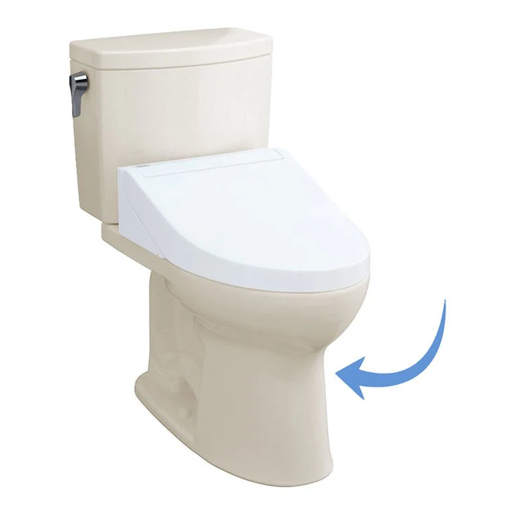 Toilet Bowl Drake II 1G Elongated Universal Height Sedona Beige ADA - Frankwebs