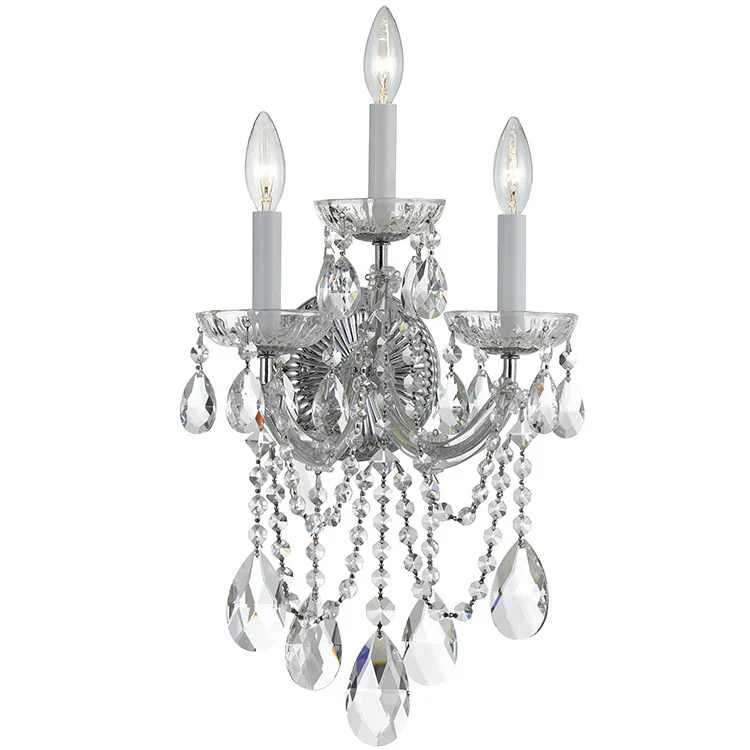 Maria Theresa Three-Light Wall Sconce - Frankwebs