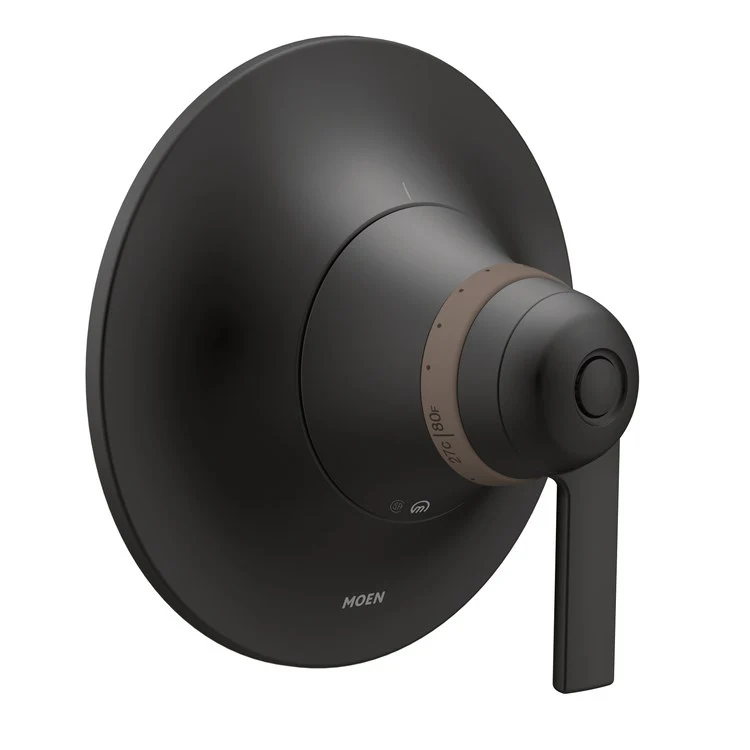 Valve Trim Doux 3/4IN Thermostatic 1 Lever Matte Black ADA - Frankwebs