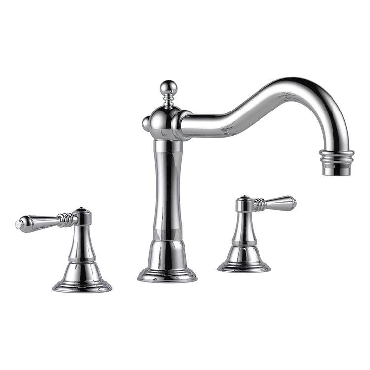 Tresa Two Handle Roman Tub Faucet with Lever Handles - Frankwebs