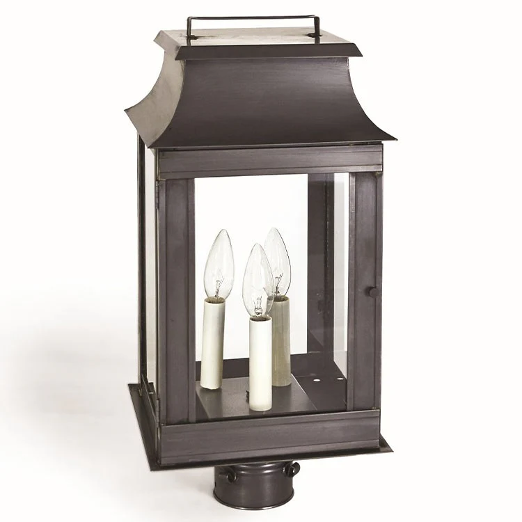 Concord Three-Light Outdoor Pagoda Post Lantern - Frankwebs