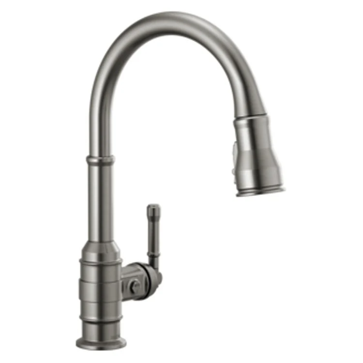 Kitchen Faucet Broderick 1 Lever ADA Arctic Stainless Pull Down 1.8 Gallons per Minute - Frankwebs