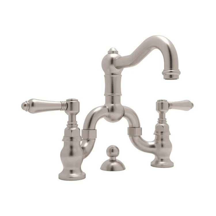 Lavatory Faucet Acqui Deck Mount 2 Metal Lever Satin Nickel 1.2 Gallons per Minute - Frankwebs
