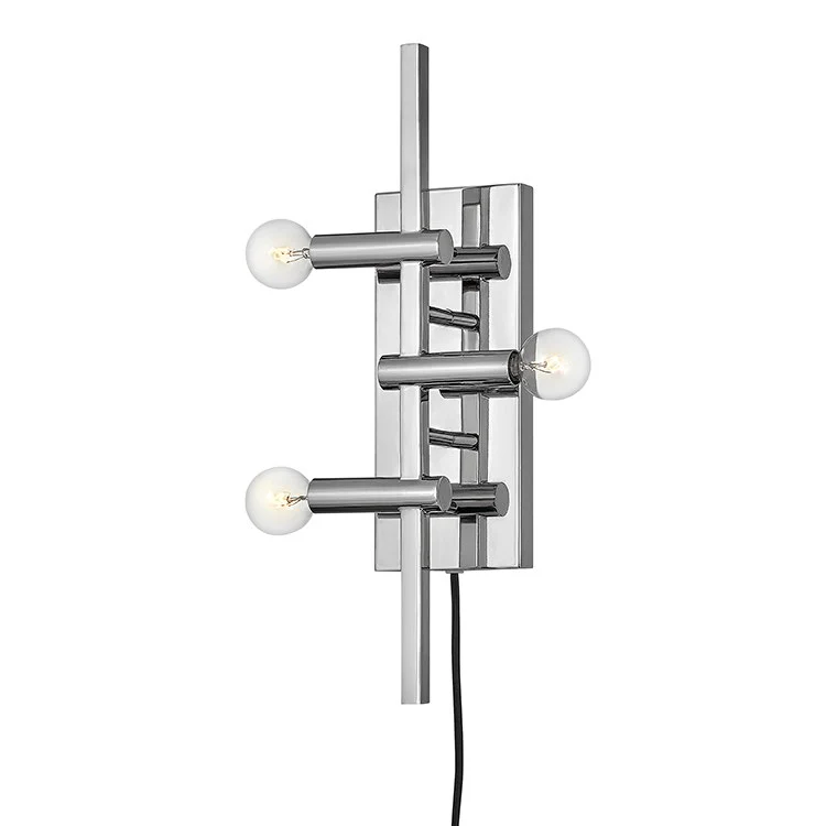 Kinzie Three-Light Plug-In Wall Sconce - Frankwebs