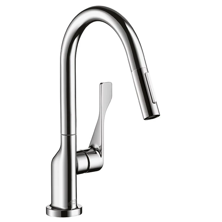 AXOR Citterio Single Handle Single Hole High Arc Pull-Down Kitchen Prep Faucet - Frankwebs