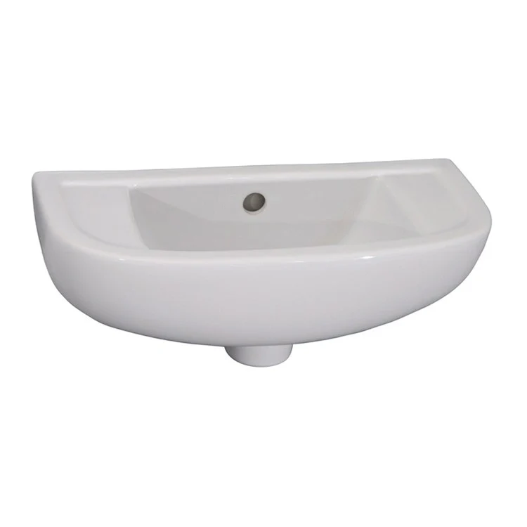 Lavatory Sink Compact Slim Line 18 Inch Rectangle White - Frankwebs