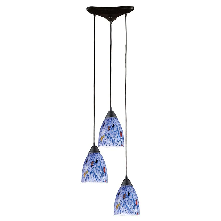 Classico Three-Light Triangular Pan Pendant - Frankwebs