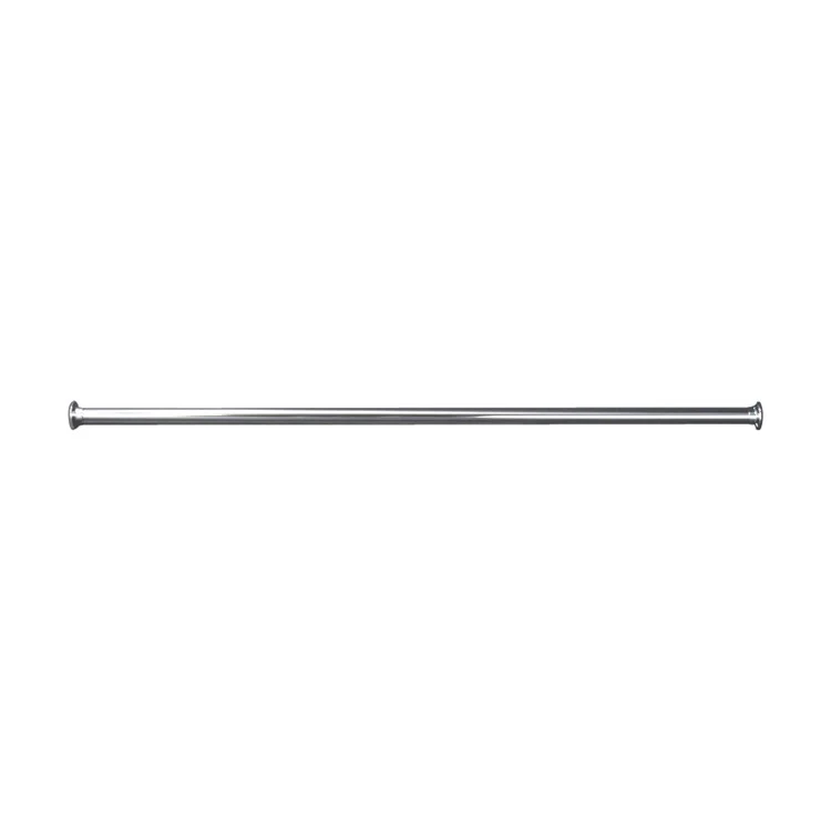 Shower Rod Straight with 310 Flanges White 96 Inch Brass - Frankwebs