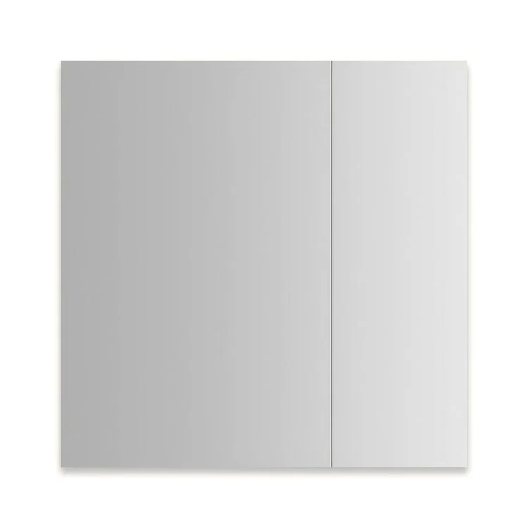 Medicine Cabinet M Series Reserve 30 x 30 x 4 Inch 2 Doors Mirrored Slow Closing Left Polished Edge/Electric/Interior Light - Frankwebs