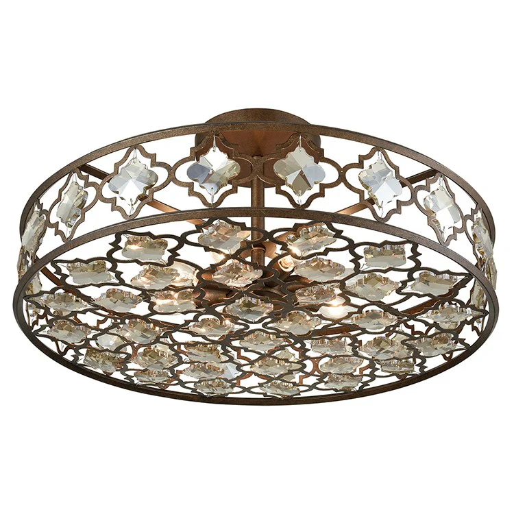 Armand Eight-Light Semi-Flush Mount Ceiling Fixture - Frankwebs