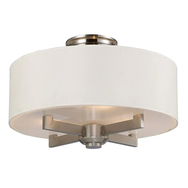 Seven Springs Three-Light Semi-Flush Mount Ceiling Fixture - Frankwebs