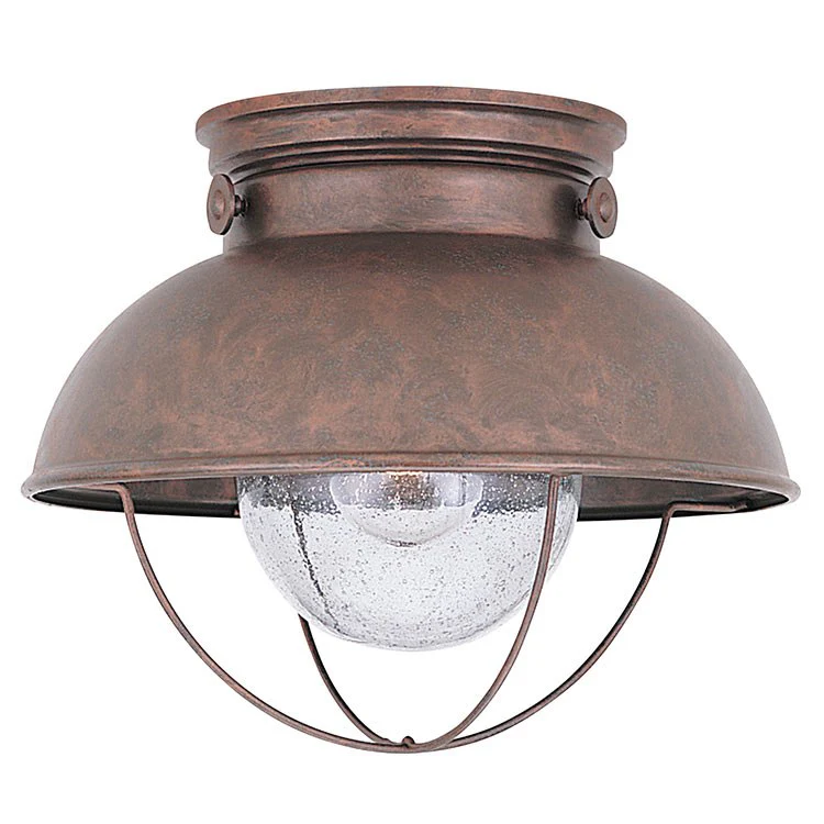 Sebring Single-Light Outdoor Flush Mount Ceiling Fixture - Frankwebs