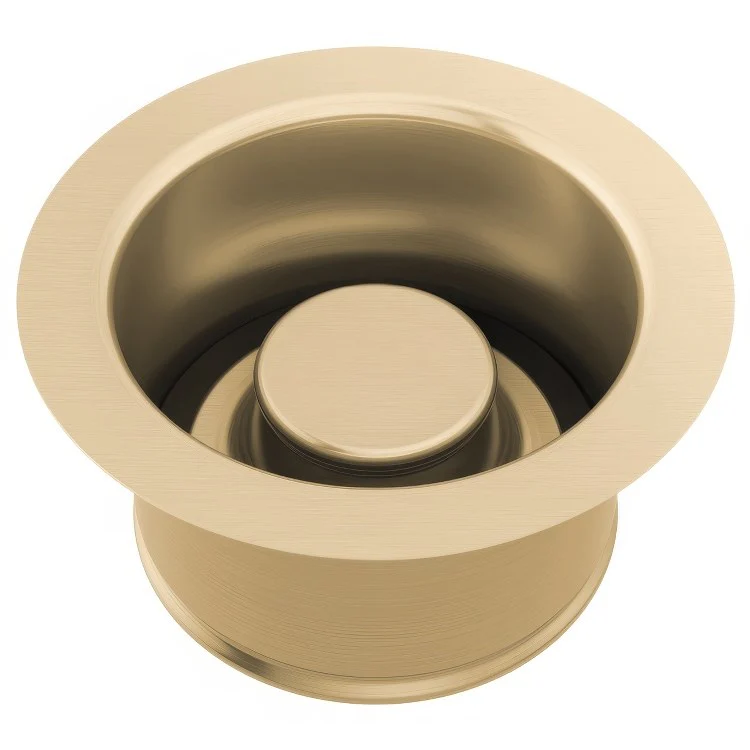 Sink Flange Kitchen Disposal with Stopper 4-1/2 Inch Chrome Brass for 3-1/2