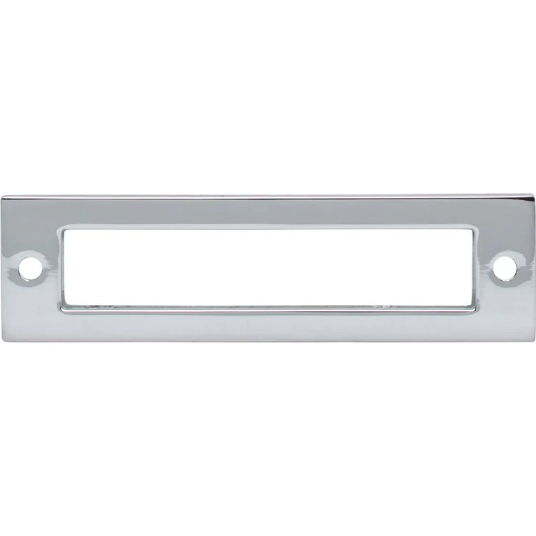 Pull Backplate Lynwood Hollin Rectangle Polished Chrome 3-3/4 Inch 2 Hole Zinc Alloy - Frankwebs