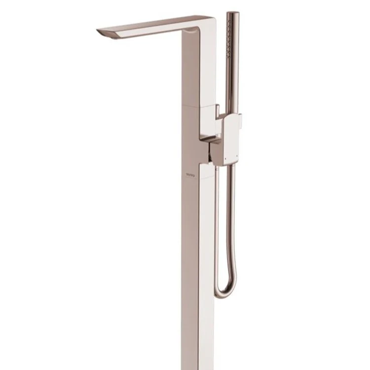 Tub Filler Trim GR Freestanding with Handshower 1 Lever Brushed Nickel - Frankwebs