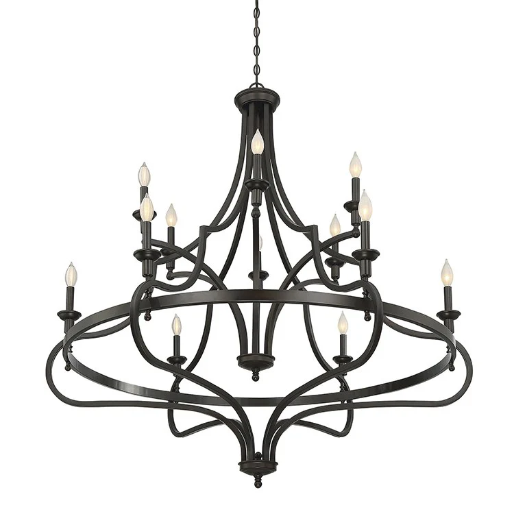 Sheilds Twelve-Light Three-Tier Chandelier - Frankwebs
