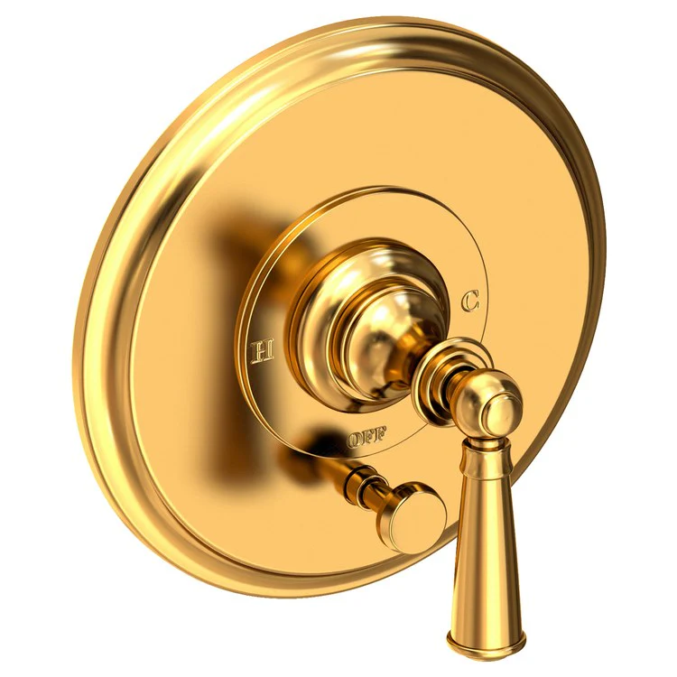 Sutton Pressure Balance Tub/Shower Valve Trim Only with Lever Handle - Satin Brass PVD - Frankwebs