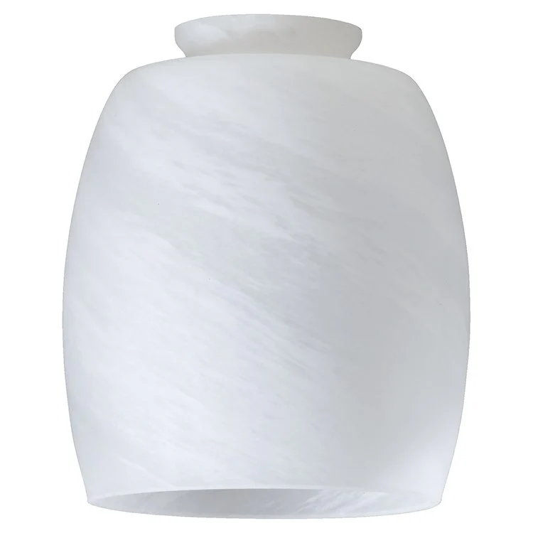 Replacement Satin Opal Glass Barrel Shade with 2.25