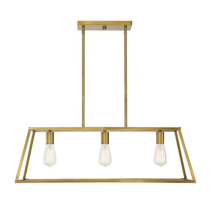 Denton Three-Light Linear Chandelier - Frankwebs