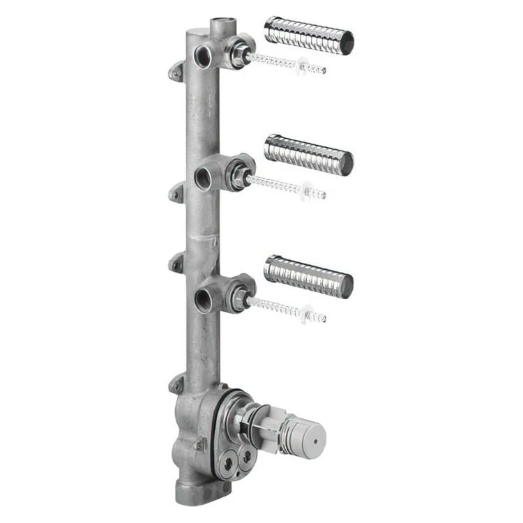 Thermostatic Valve Wall Mount with 3 Volume Control 6-6/7 x 4-3/4 x 15 Inch - Frankwebs