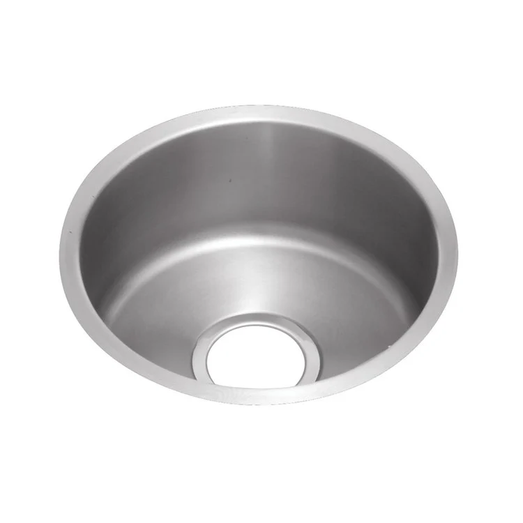 Kitchen Sink Lustertone The Mystic 14.5 x 14.5 Inch Single Bowl Kit with Faucet ADA Lustrous Highlighted Satin Undermount Round Drain Location Center Depth 6 Inch Sound Guard - Frankwebs