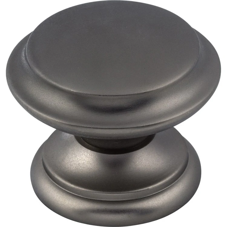 Knob Dakota Flat Top Round Pewter Antique Zinc Alloy 1-3/8 Inch 1-1/8 Inch - Frankwebs