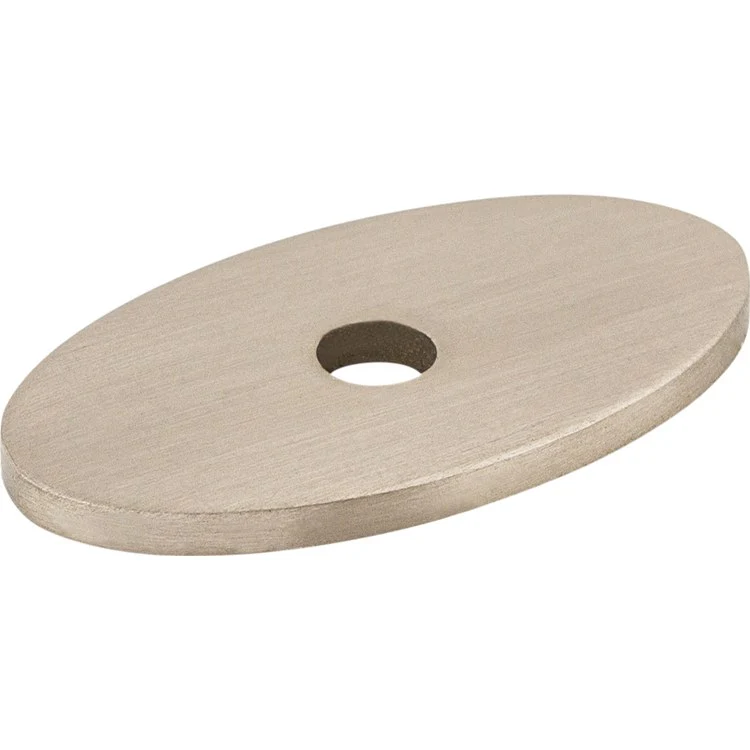 Backplate Sanctuary Oval 1-1/4 Inch Brushed Satin Nickel Steel TK58BSN - Frankwebs