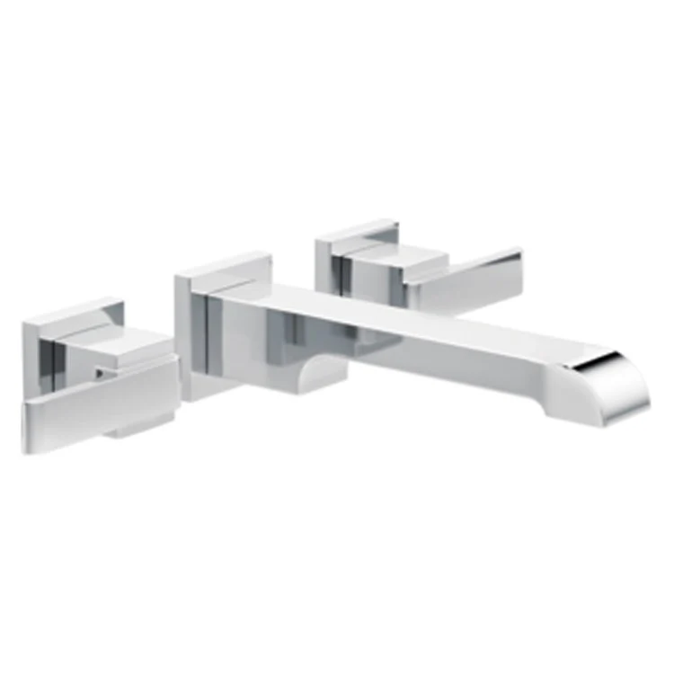 Ara Two Handle Wall-Mount Bathroom Faucet Trim - Frankwebs