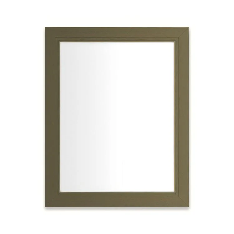 Medicine Cabinet Main Line 24 x 30 Inch 1 Doors Framed Mirror Vintage Brass Flat Top Merion Frame Slow Close Hinges 4 Inch - Frankwebs