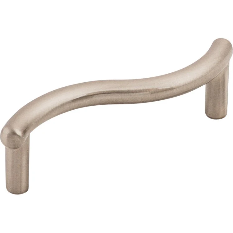 Pull Nouveau Spiral D Handle Brushed Satin Nickel Zinc Alloy 3 Inch 3-5/8x3/4x1 Inch - Frankwebs