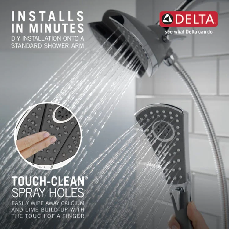 Classic In2ition Two In One Four-Function Integrated Shower Head/Handshower - Frankwebs