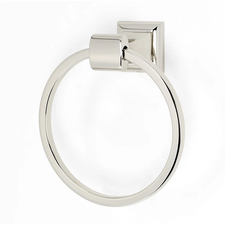 Towel Ring Manhattan Bath 6-1/8 Inch Polished Nickel Brass 3 Inch - Frankwebs