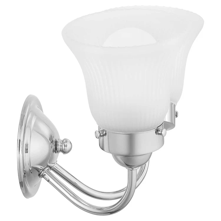 Fluted Glass Two-Light Bathroom Vanity Fixture - Frankwebs