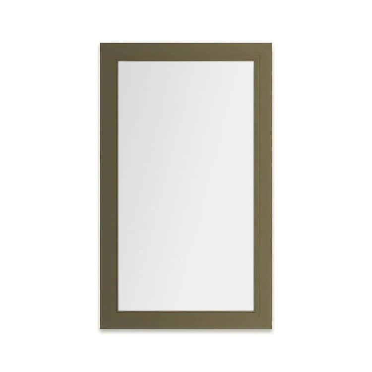 Medicine Cabinet Main Line 24 x 40 Inch 1 Doors Framed Mirror Brushed Black Flat Top Merion Frame Slow Close Hinges 4 Inch - Frankwebs