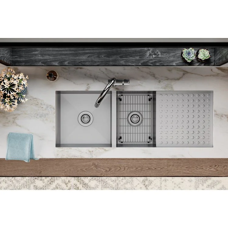 Sink Grid Crosstown Bottom Grid 10 x 14.5 Inch Polished Stainless Steel - Frankwebs