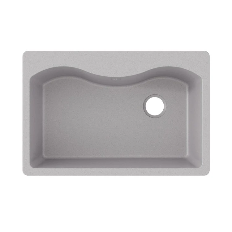 Kitchen Sink Quartz Classic 33 x 22 Inch Single Bowl Greystone Drop-In E-Granite 9-1/2 Inch - Frankwebs
