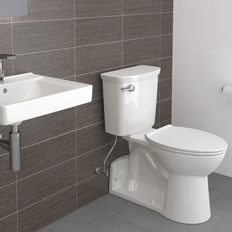 Yorkville VorMax Two-Piece Right Height Elongated Toilet with EverClean - Frankwebs