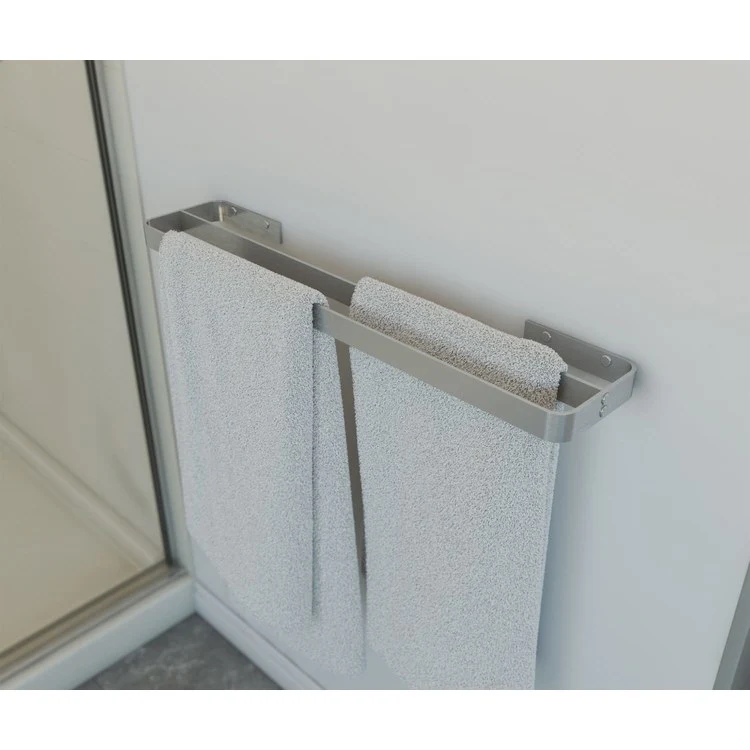 Towel Bar Odile Suite 24 Inch Double Matte Black Brass Wall Mount - Frankwebs