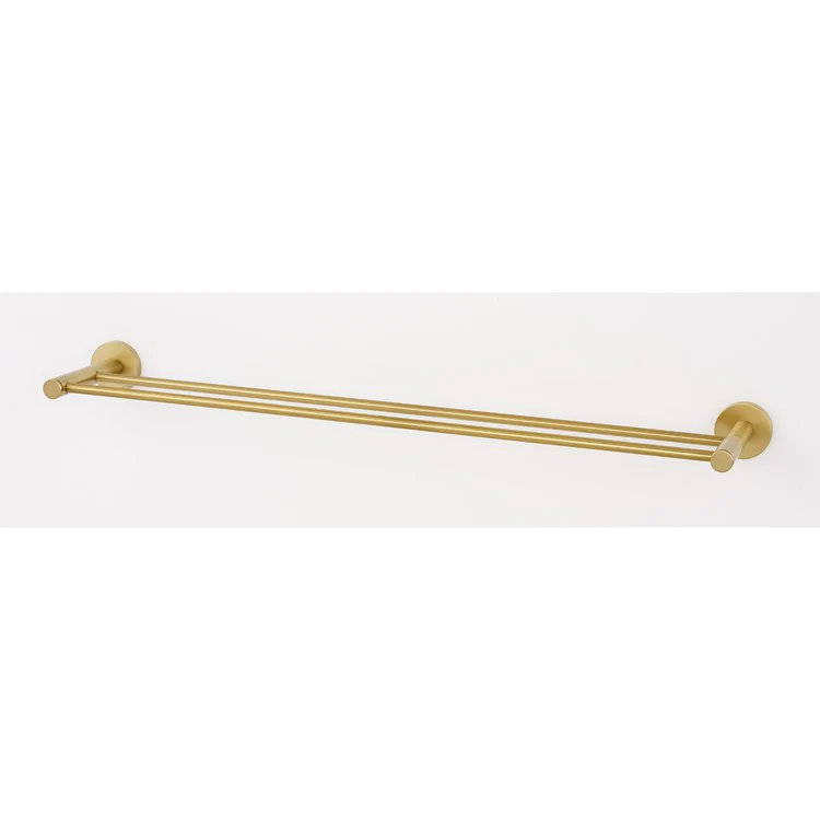 Towel Bar Contemporary I Bath 30 Inch Double Satin Brass 5-5/16 Inch - Frankwebs