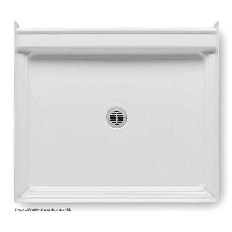 Shower Base Shower Pan Biscuit 42 x 36 x 6 Inch Acrylic Center Drain - Frankwebs