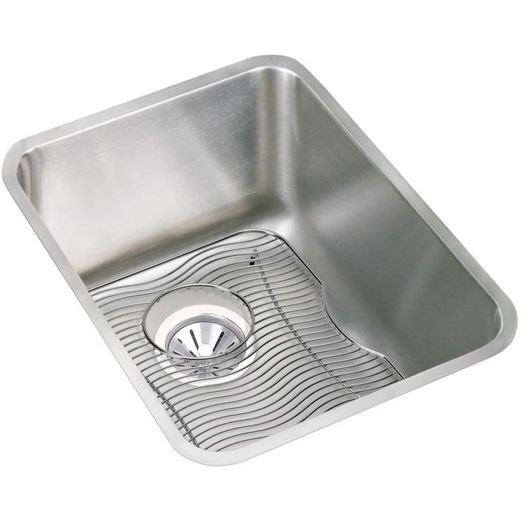 Sink Kit Lustertone Classic 16.5 x 20.5 Inch Single Bowl Lustrous Satin Bottom Grid Drain - Frankwebs