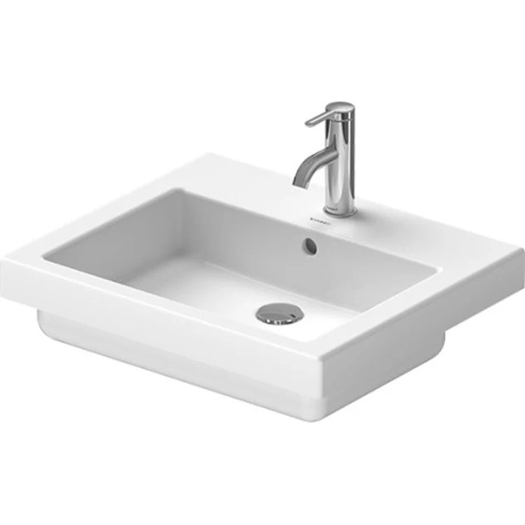 Lavatory Sink Vero Drop-In with Overflow 21-5/8 x 18-1/4 Inch Rectangle White 1 Hole - Frankwebs