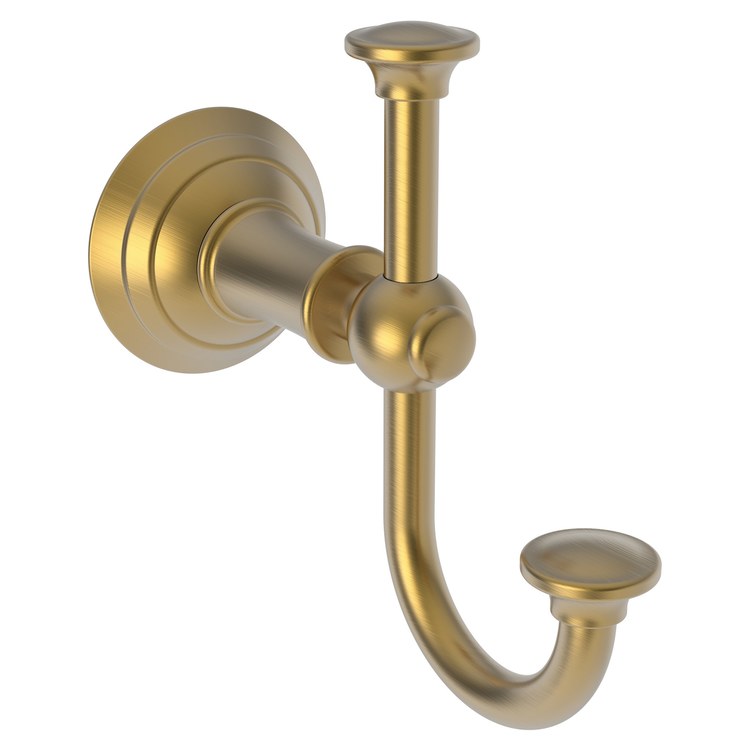 Robe Hook Aylesbury Double Satin Bronze PVD 4-7/9 Inch 5-1/4 Inch Wall Mount Brass - Frankwebs