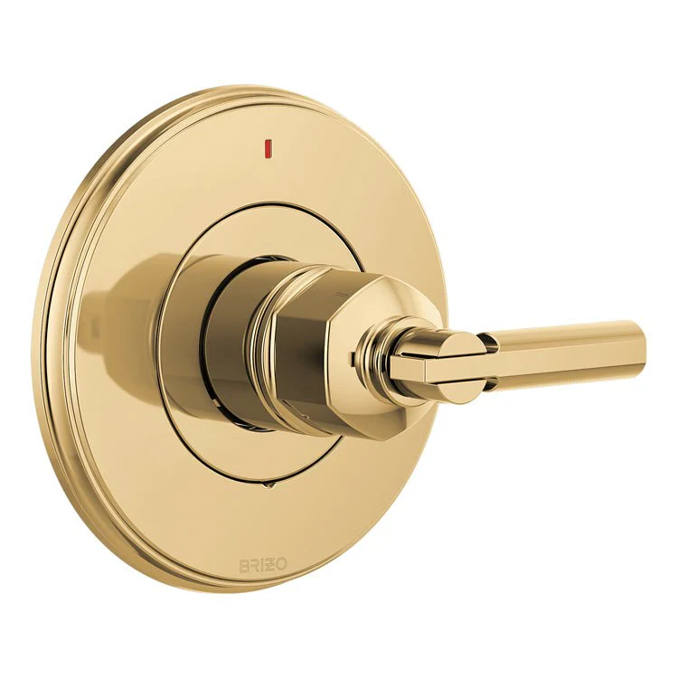 Pressure Balance Valve Trim Invari Less Handle Brilliance Luxe Gold ADA Brass 6-7/8 Inch - Frankwebs