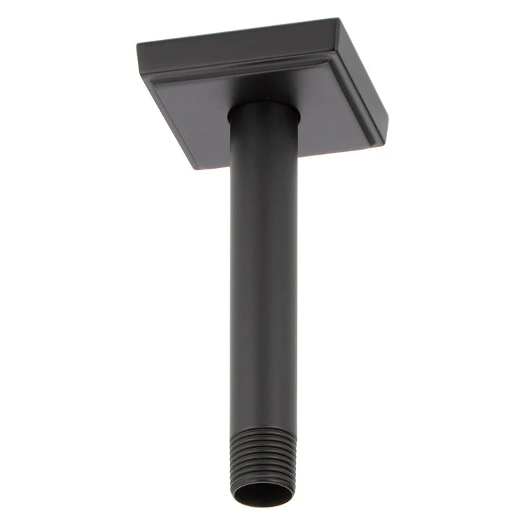 Shower Arm Universal Showering with Square Flange Brilliance Luxe Gold 6 Inch 1/2