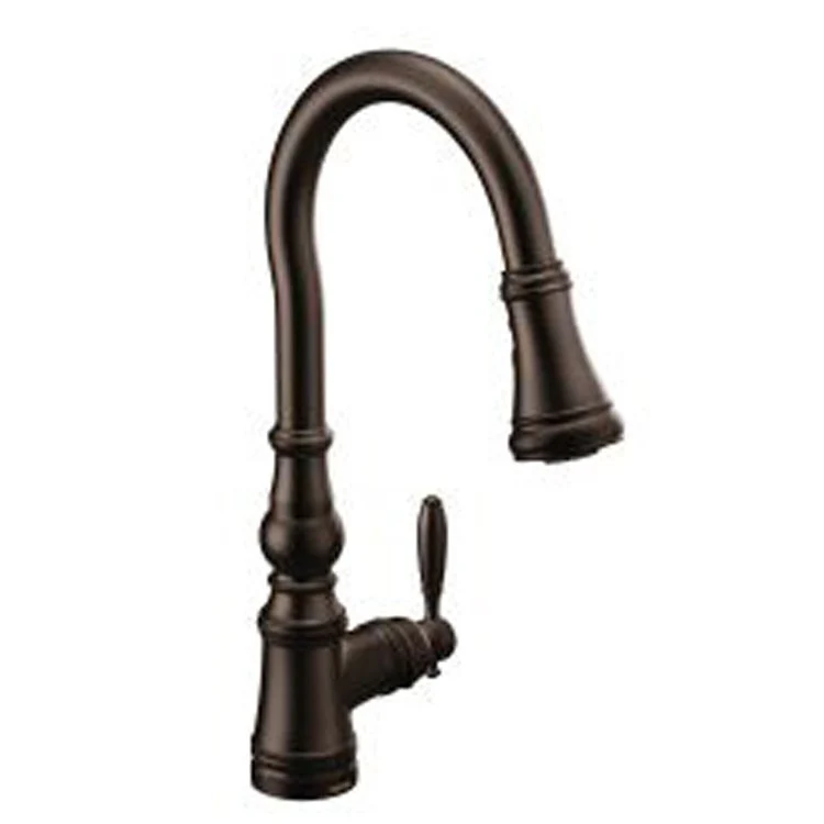 Kitchen Faucet Weymouth 1 Lever ADA Oil Rubbed Bronze High Arc 1 Hole 1.5 Gallons per Minute - Frankwebs