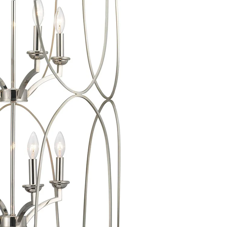 Landree Eight-Light Two-Tier Foyer Pendant - Frankwebs